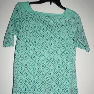 Croft & Barrow anchor blouse